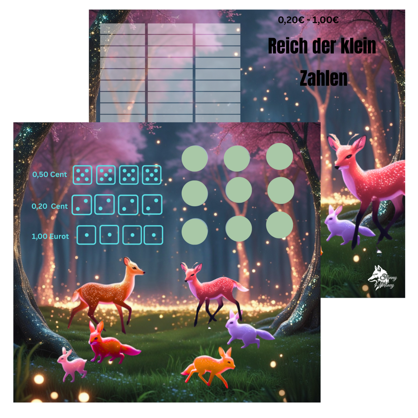 Reich der klein Zahlen (2er Klappkarte)