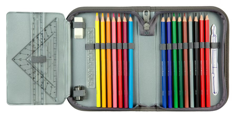 Harry Potter Gefülltes Schüleretui – Offizielles Hogwarts Federmäppchen mit Schreibset