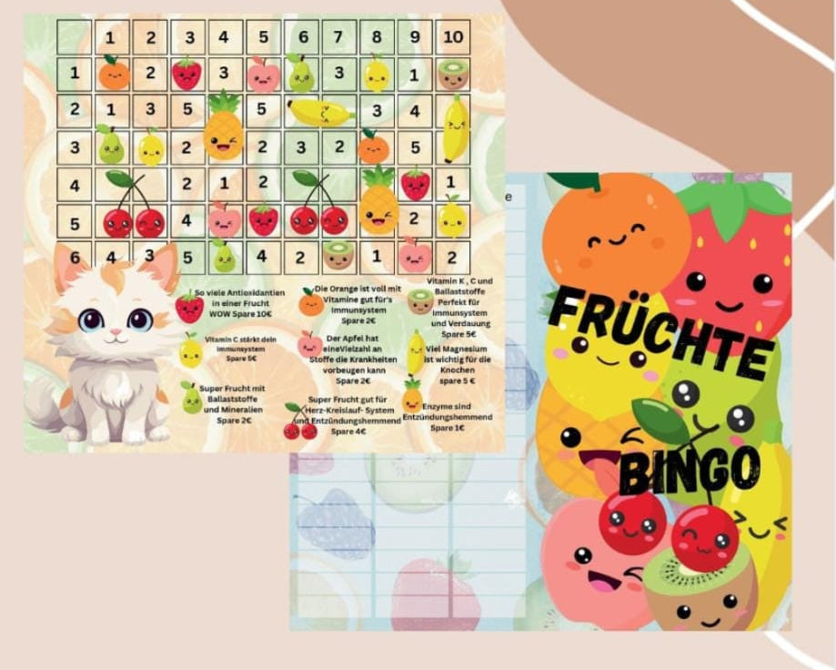 Früchte Bingo